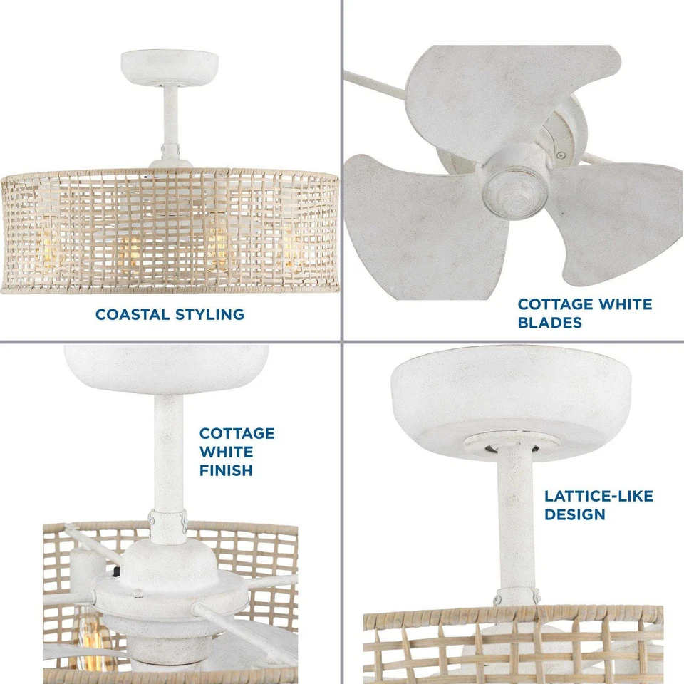 Progress Lighting Belva 14 Belva 14" 3 Blade Indoor Ceiling Fan - White - Image 4 of 4