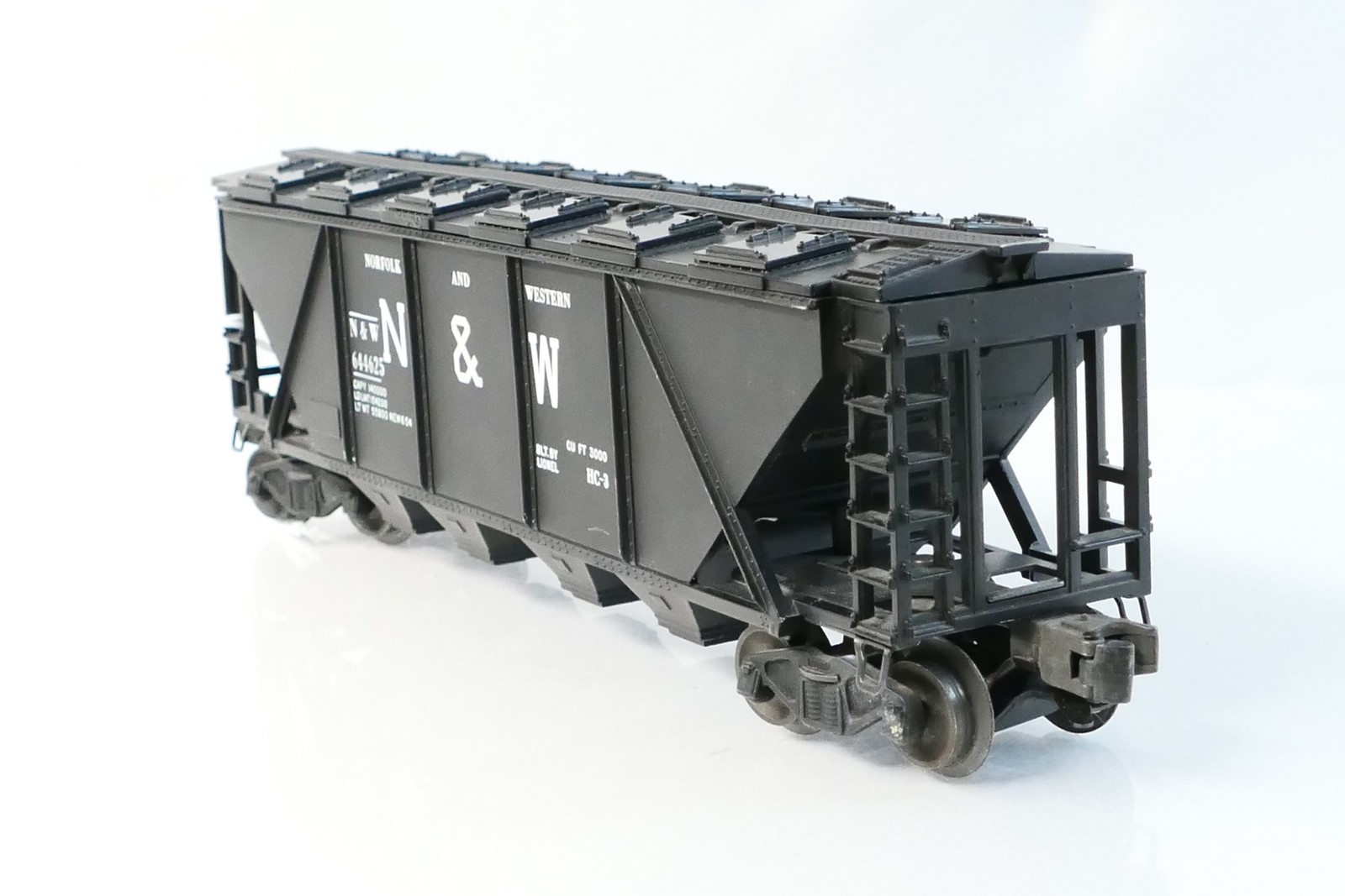 🚂Lionel 6446-25A O Covered Hopper Norfolk & Western N & W Quad Hopper (No Box)