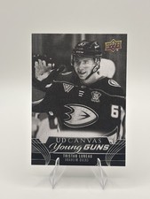 2023-24 Upper Deck Tristan Luneau #C378 Ducks Young Guns Canvas Black & White 