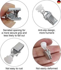 120 Stück Clip-Haken-Set – Metall, Max. 8 Mm Öffnung, Für Vorhänge, Bilder, Lichter & Basteln