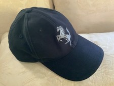 Vintage Genuine Ferrari Cavallino Rampante Cap Nero / Grigio