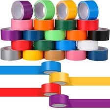 Fainne 24 Rolls Colored Duct Tape Bulk, Duct Tape Heavy Duty Waterproof, Mult...
