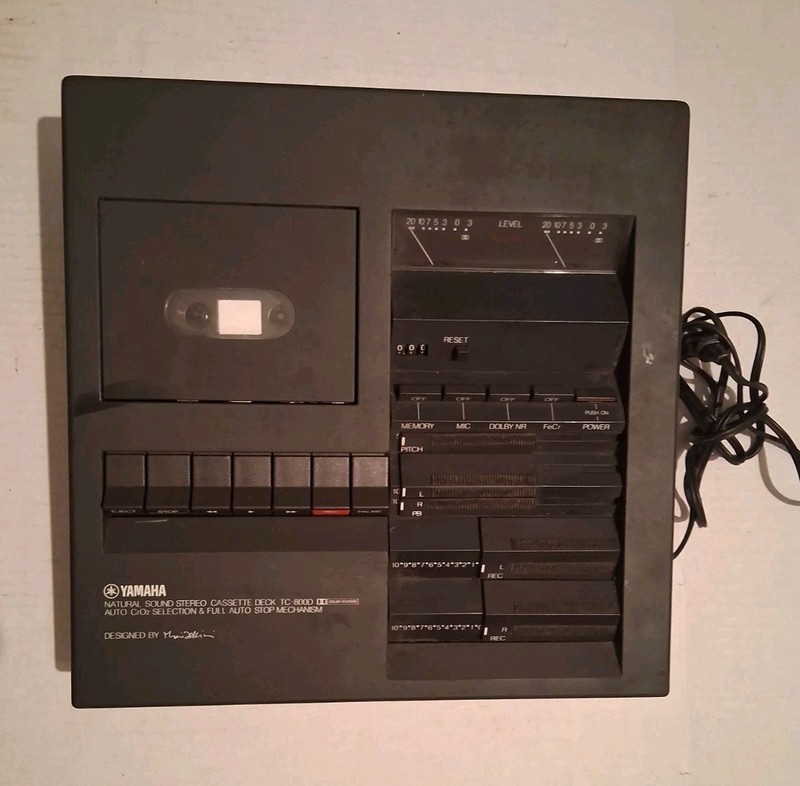 Yamaha TC-800D Mario Bellini design , Cassette deck Parts Or Repair