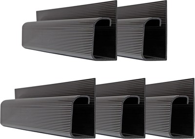 Cable Management Kit - 5-Pack 16-Inch J Channel Wire 5 x 16'', Black 