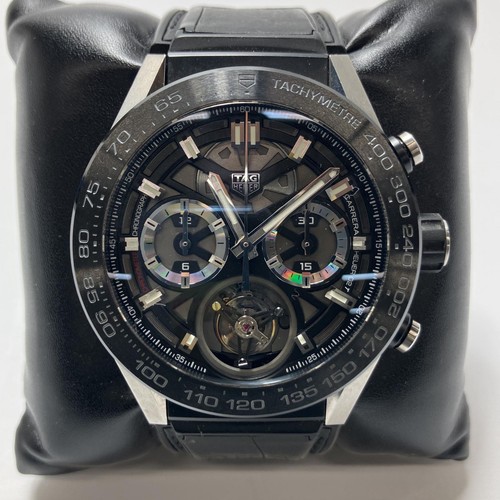 TAG HEUER Carrera Tourbillon Chronograph CAR5A8Y.FC6377 Mechanical Automatic...