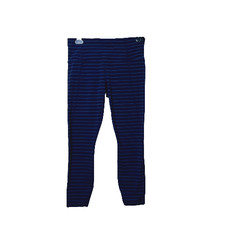 Athleta Mid Rise Chaturanga Crop Leggings Striped Blue Size Small Petite