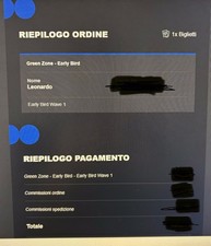 Biglietto 1 concerto Kanye West  Reggio Emilia 18 Luglio 2026 GREEN ZONE