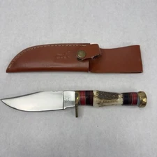 Frost Cutlery TS-169 Trophy Stag Hunting Knife w/Sheath Fixed Blade