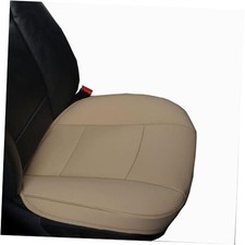 Front PU Leather Car Seat Cover Bottom Auto Seat Cover Seat Protector Cover Tan