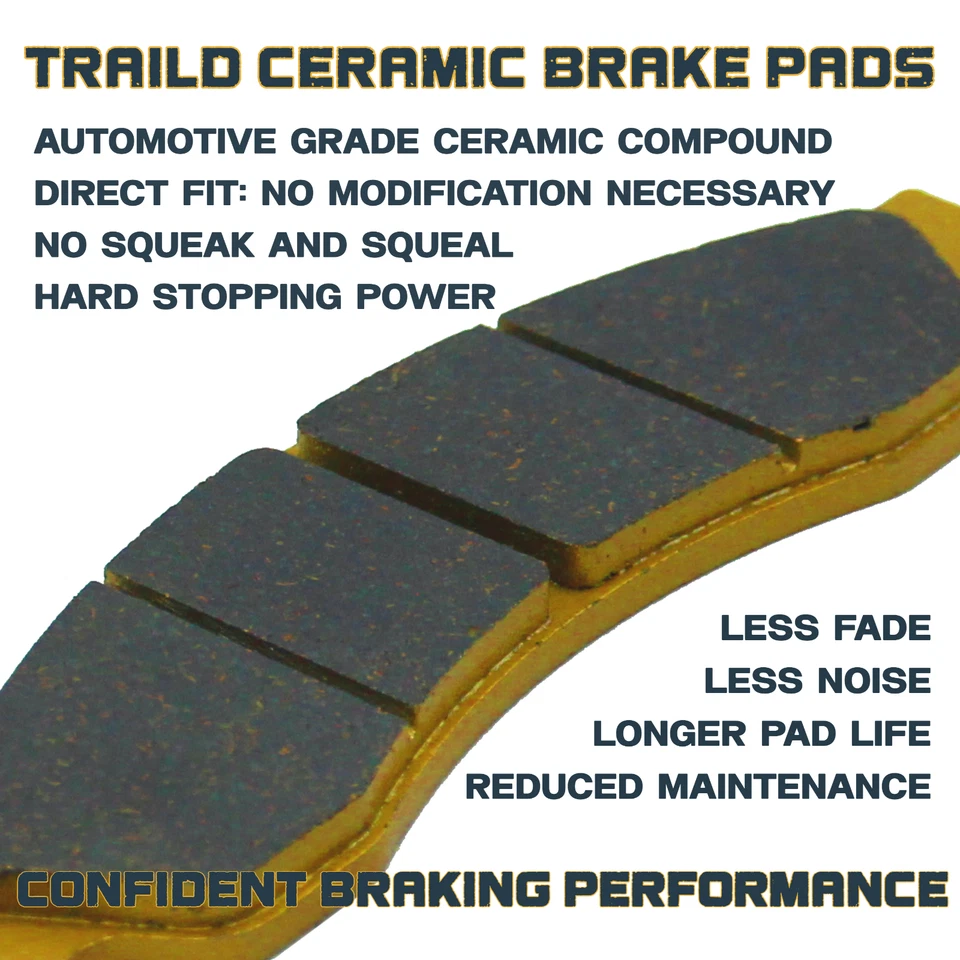 Traild Ceramic Brake Pad Set for Yamaha R1/R6/FZ/MT/XSR 2003-2025 Front & Rear - Image 2 of 4