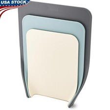 Non Slip Nesting Cutting Boards Set Dishwasher Safe Easy Pour Food Prep New