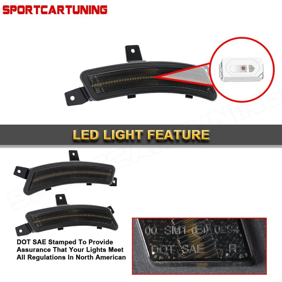 For 2025+GMC Yukon Chevy Chevrolet Tahoe Cadillac Escalade LED Side Marker Light — 第 4/4 张图片