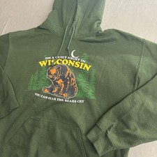 Green Bay Packers Gildan Pullover Hoodie - Green W/Pockets Men's L