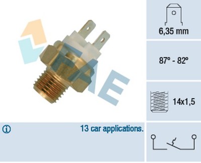 Thermoschalter Temperaturschalter Kühlerlüfter FAE 36050 für VOLVO 360 340 343