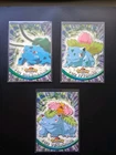 Bulbasaur, Ivysaur & Venusaur Topps Green Label Mint Vintage Pokemon Card Lot