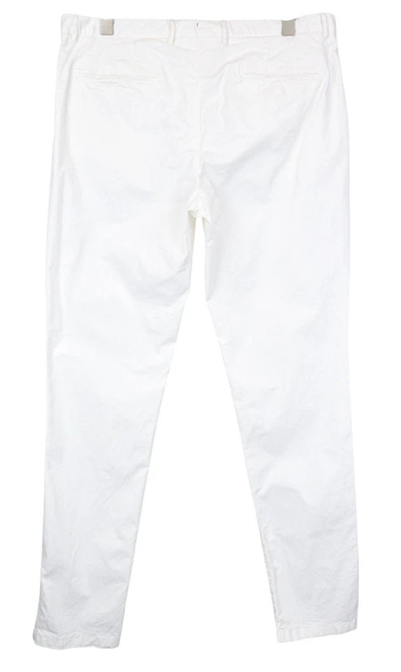 Suitsupply Porto Novo Herren Chino Stretch Slim Flat-Front Weiß UK38R - Bild 2 von 4