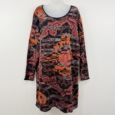 Peruvian Connection Sweater Dress Womens XL Boho Southwestern Aztec Pima Cotton