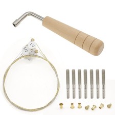 Lyre Harp Strings Replacement Kit, 7 Strings, L-Shape Wrench, 7 Tuning Pins w...
