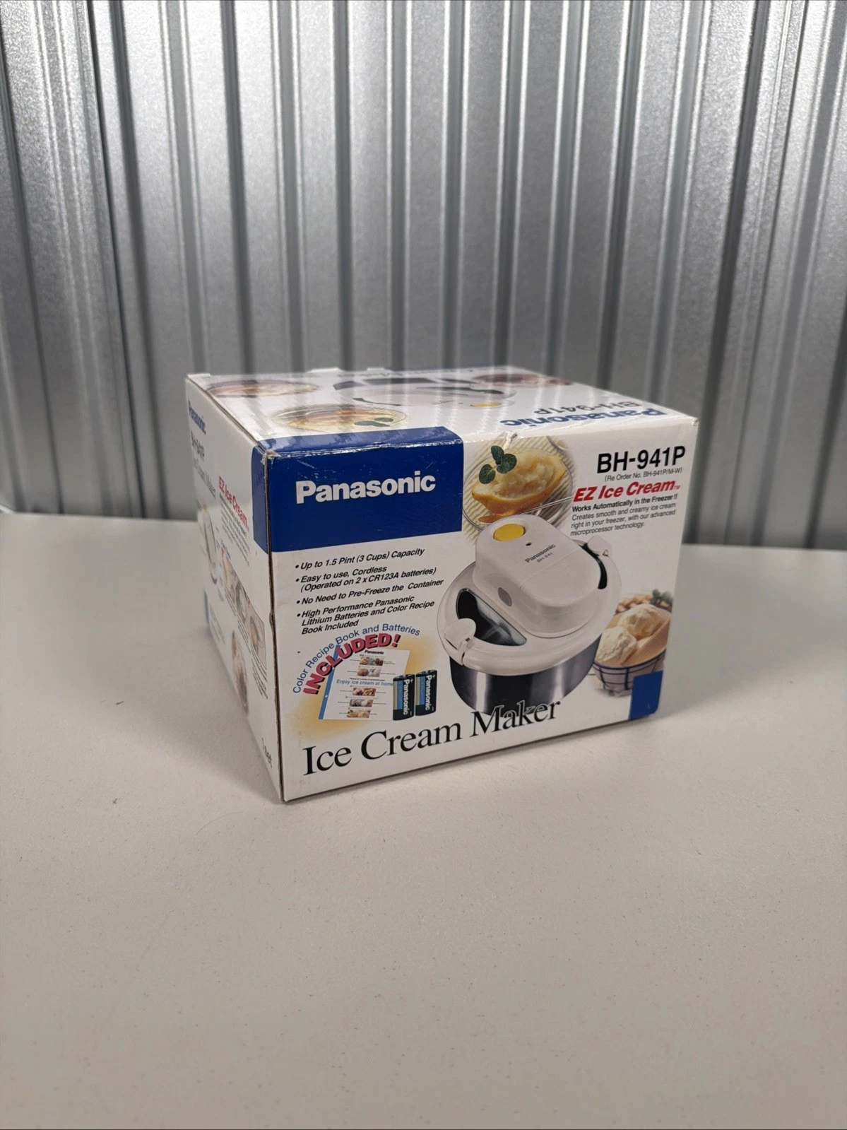 Panasonic EZ Ice Cream Maker BH-941P Battery Powered Cordless