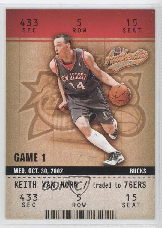 2002-03 Fleer Authentix Keith Van Horn #100 0a0