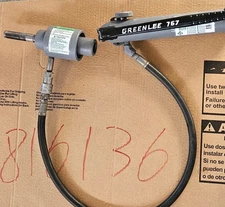 Greenlee 767 Hydraulic hand pump w/ram/hose