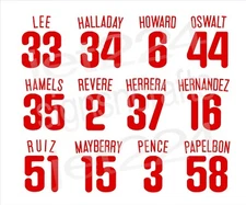 Philadelphia Phillies DECAL STICKER 2010s stars Halladay Lee Pence Oswalt +