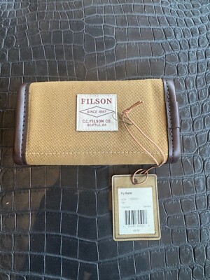 Rare New Tags Filson Rugged Twill Tin + Shearling Fly Fishing