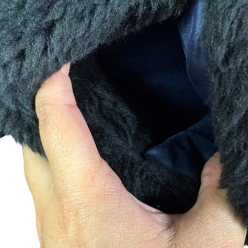 J Crew Zip Up Plush Fleece Jacket Size Large Black Size S - Picture 3 of 5