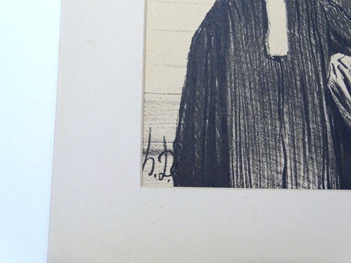 Honore Daumier Grand Staircase Courthouse Gens Justice 1848 lithograph wall art - Picture 4 of 5