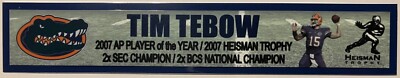 TIM TEBOW  FLORIDA GATORS   FULL COLOR NAME PLATE