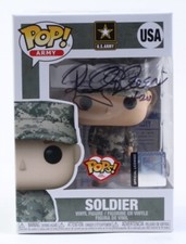 Rocky Bleier Pittsburgh US Army Soldier Signed Funko PSA E2
