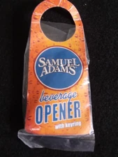 Samuel Adams plastic Bottle Opener Key Ring