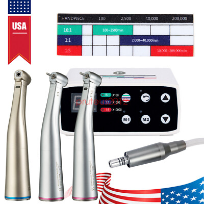 Dental Brushless LED Electric Micro Motor/1:5 Increasing Handpiece UPS
