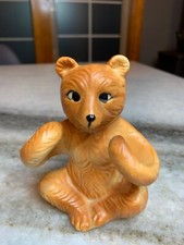 Vintage Antique Porcelain/Ceramic Bear Teddybear Toothbrush Holder