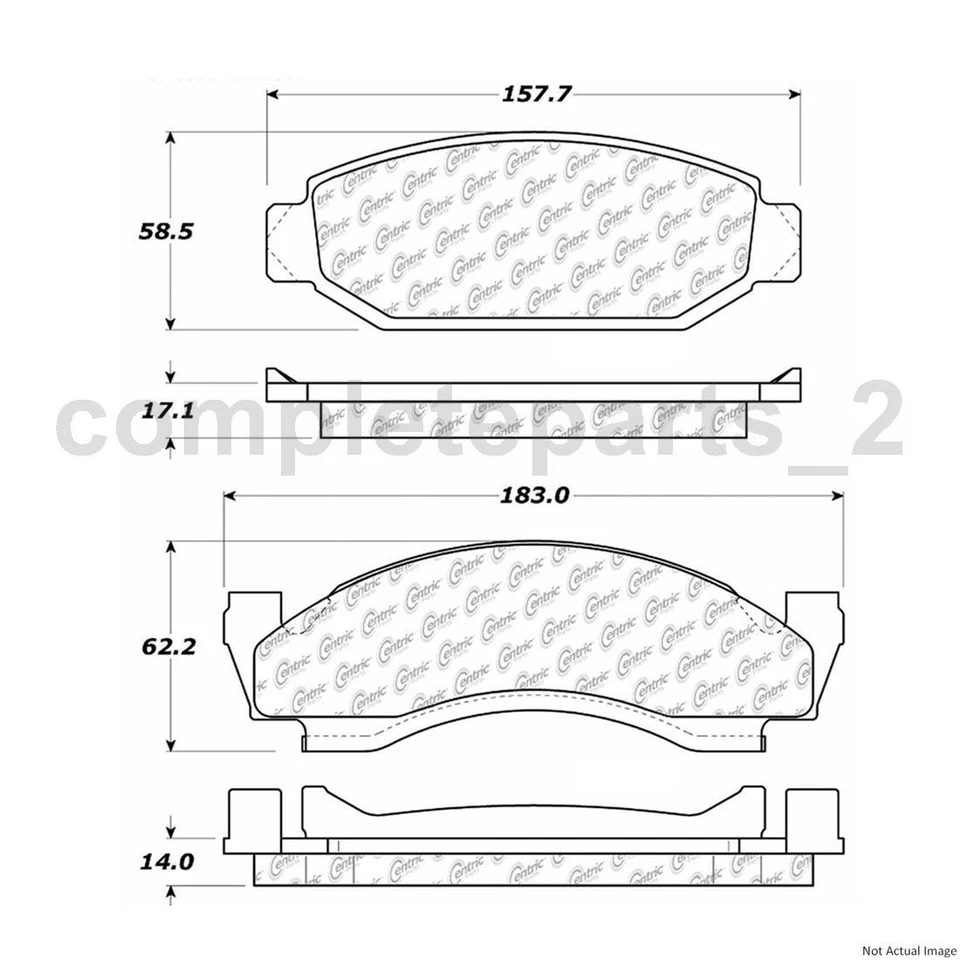3 Front Brake PadsBrake Rotors Fits 1976 Ford Bronco F-100 F-150 - Image 4 of 4