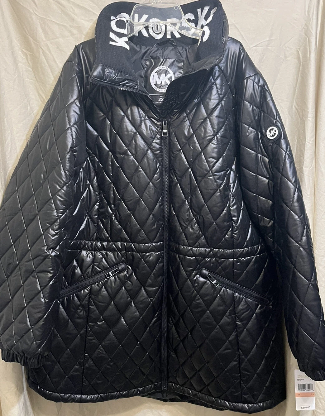 Cappotto di design nero Michael Kors donna taglia 2X $310
