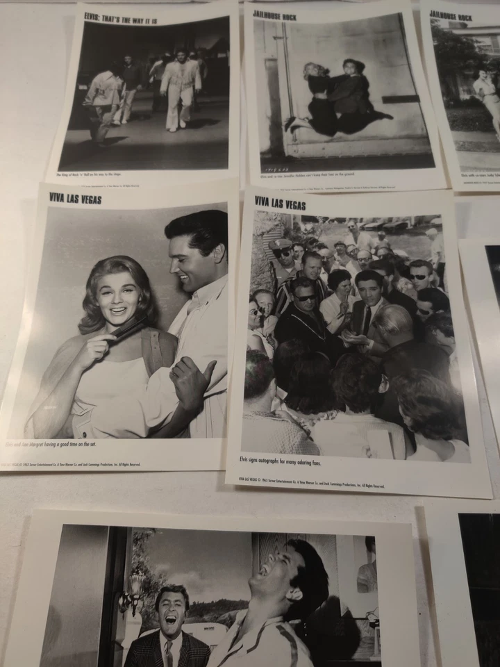 ELVIS BLACK & WHITE MOVIE PHOTO CARDS SET OF 8 - Image 3 of 4