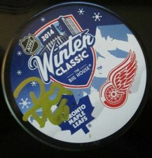 DANNY DEKEYSER SIGNED DETROIT RED WINGS 2014 WINTER CLASSIC PUCK w/ COA