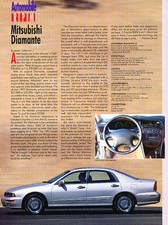 1997 Mitsubishi Diamante Original Car Review Print Article J510