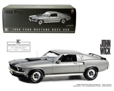 ミニカー JOHN WICK 1969 Ford Mustang BOOS 429 1:12 John Wick -- 1969 Ford Mustang Boss 429 -- Greenlight