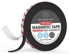 Magnetic Tape Self Adhesive, Sticky Magnet Strips - Flexible & Easy to Stick On