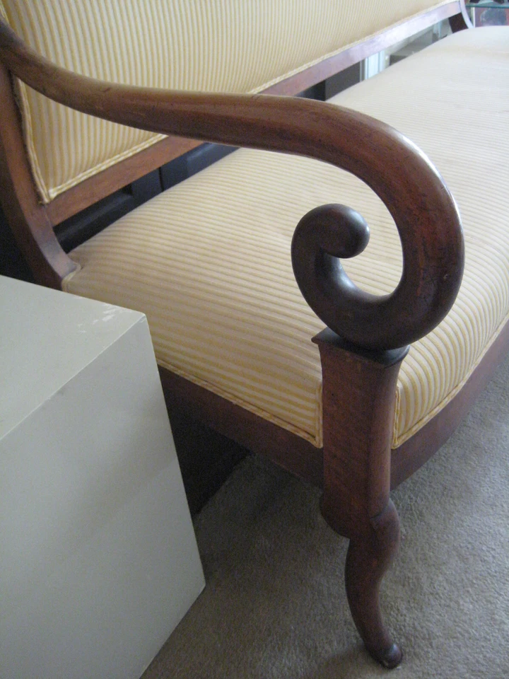 Sofá/setee francés Carlos X (1824-1830) de principios del siglo XIX en venta Foto 3 de 4