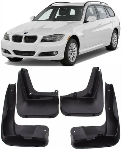 Genuine Front & Rear Splash Guards Mud Flaps FOR 2008-2011 BMW 3 Series E90 E91 - 第 1 张/共 10 张