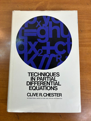 1971 Techniques in Partial Differential Equations by Chester - Hardcover 1st Ed