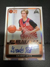 2022 Leaf PRO Set POWER Gradey Dick RC BRONZE AUTO Kansas Jayhawks Autograph Hot