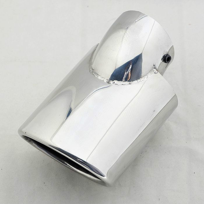 Pot échappement coudé chrome embout de finition pour VW Touareg Touran