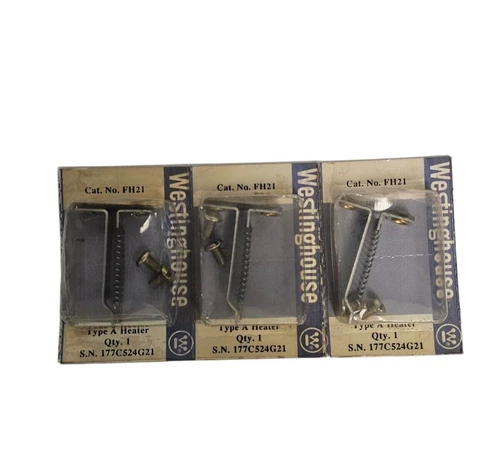 LOT OF 3 NEW WESTINGHOUSE FH21 TYPE A HEATER ELEMENTS S.N. 177C524G21