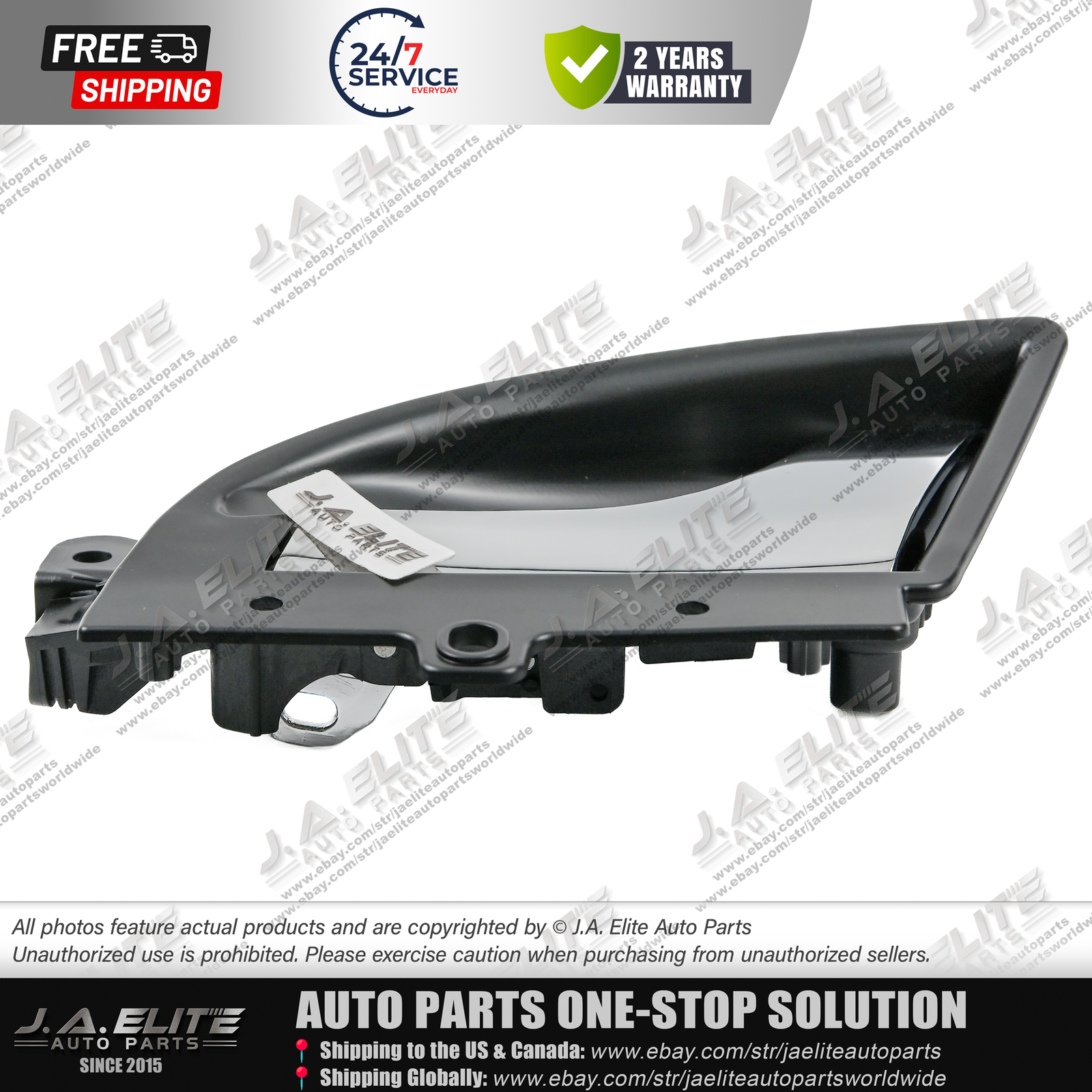 Left Inner Door Handle (Black) fits Maserati GranCabrio GranTurismo, 981603100