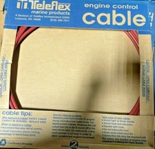 TELEFLEX MARINE 18 FEET CABLE 301947-03-216 10-32 SAE THREADS ENDS 3" TRAVEL