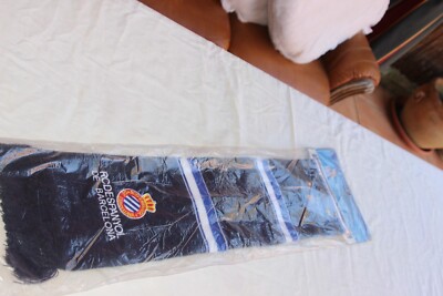 Écharpe Ancienne RCD Espanyol - DRAPS - Officiel Vintage - Neuve
